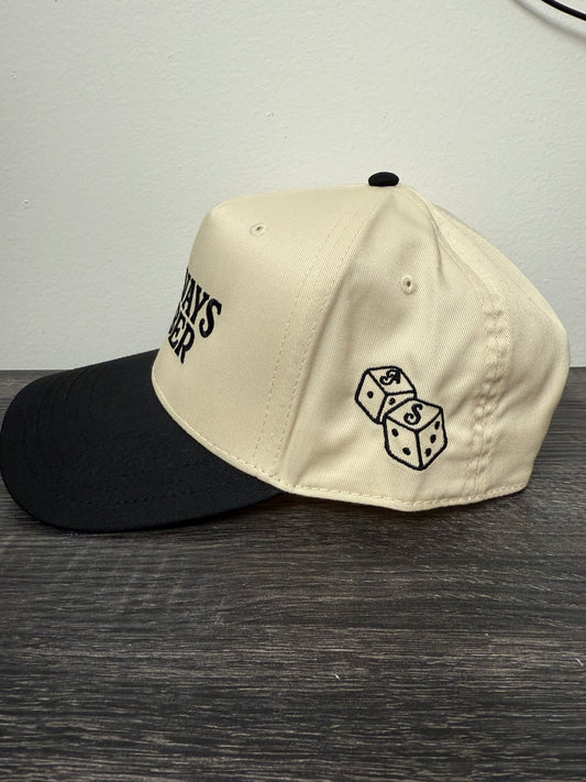 Always Sober®️ Black Embroidered Trucker Hat