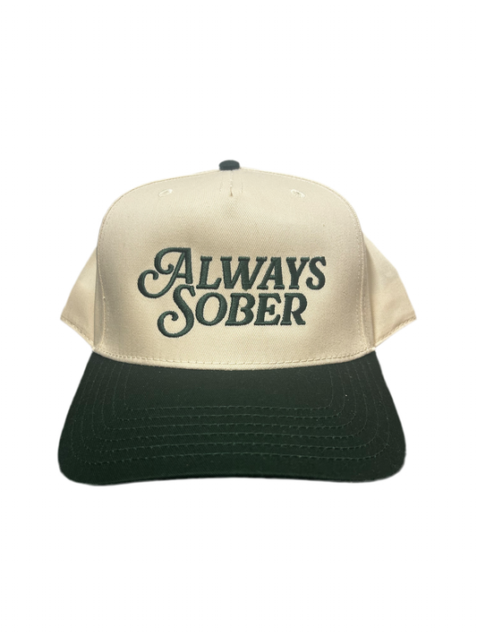 Always Sober® Green Embroidered Trucker Hat